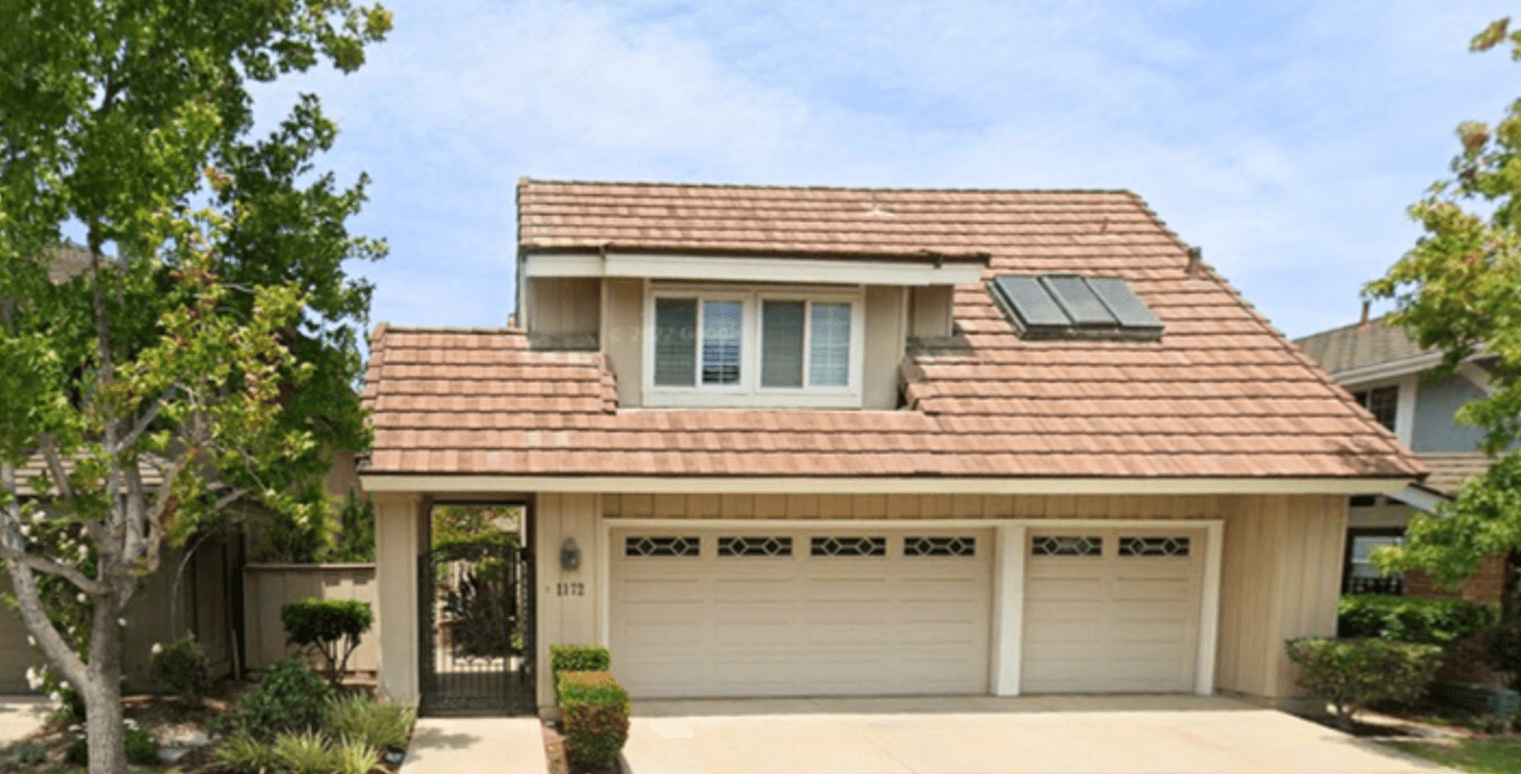 Property photo from the original email: 1172 Princess Ct, Costa Mesa